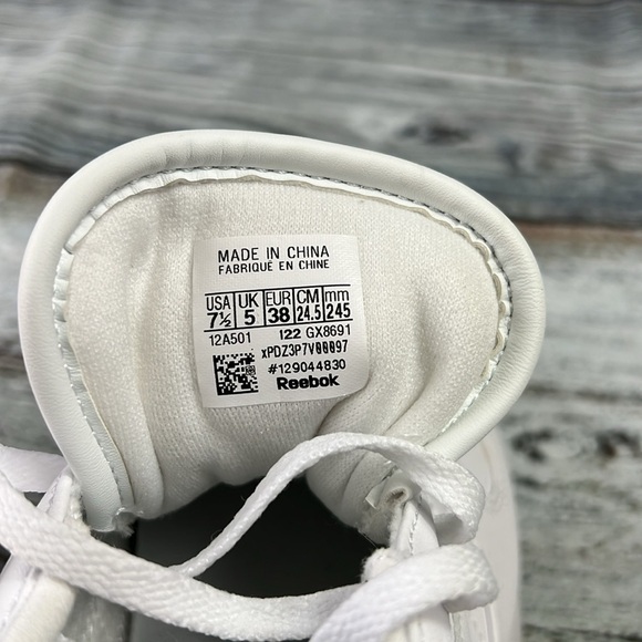 REEBOK CLASSIC SP VEGAN White/White Women’s Size 7.5 - Picture 8 of 9